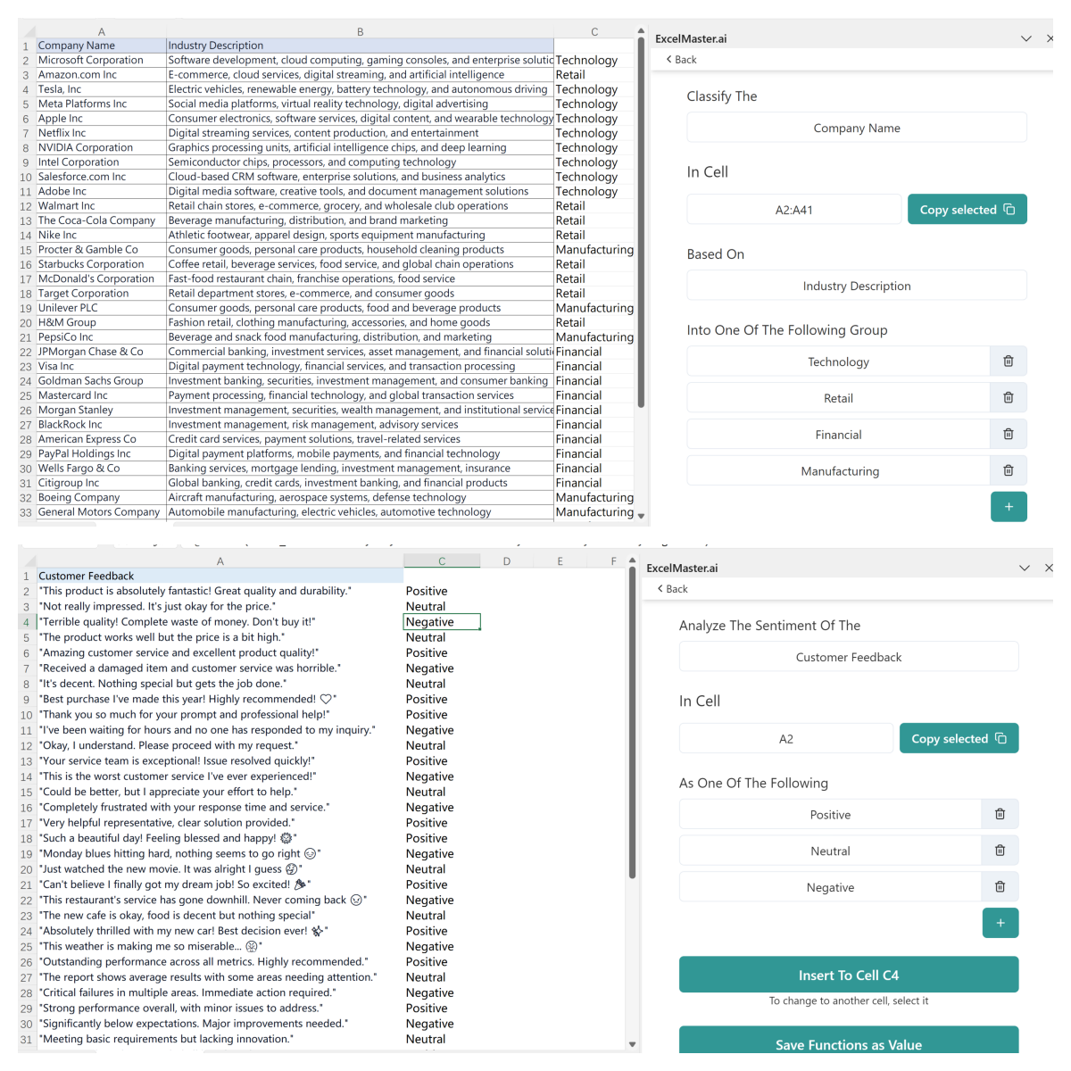 data features